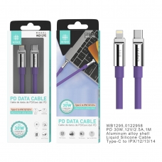 IKREA WB1295 CABLE PD TYPE-C TO LIGHTNING 30W 2.5A MORADO