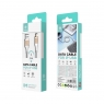 IKREA WB1319 CABLE TRENZADO LIGHTNING 1M 3.4A BLANCO