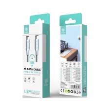 IKREA WB1332 CABLE PD TYPE-C TO TYPE-C PARA SERIES IPHONE 15/MACBOOK 60W 1.5M AZUL