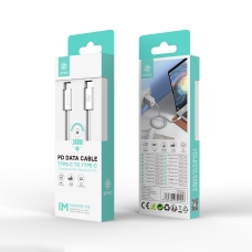 IKREA WB1338 CABLE PD TYPE-C TO TYPE-C PARA SERIES IPHONE 15/MACBOOK 240W 1M BLANCO