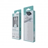 IKREA WB1339 CABLE DE TELA TRENZADO TYPE-C TO TYPE-C PARA SERIE IPHONE 15 60W 3A 1M BLANCO