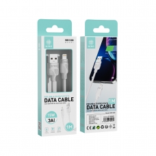 IKREA WB1388 CABLE TRENZADO DE CARGA RÁPIDA LIGHTNING 15W 3A MAX 1M BLANCO