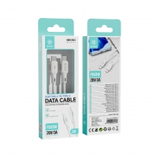 IKREA WB1503 CABLE DE DATOS TYPE-C TO TYPE-C PD 60W 20V/3A 1M BLANCO