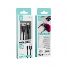 IKREA WB3002 CABLE DE DATOS DE CARGA RÁPIDA LIGHTNING 15W 3.0A MAX 1M NEGRO