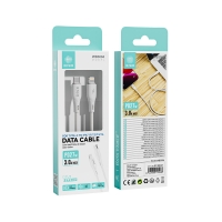 IKREA WB3004 CABLE DE DATOS DE CARGA RÁPIDA TYPE-C TO LIGHTNING PD 27W 3.0A MAX 1M BLANCO