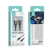 IKREA WB3005 CABLE DE DATOS DE CARGA RÁPIDA MICRO USB 10W 2.0A MAX 2M NEGRO