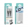 IKREA WB3007 CABLE DE DATOS DE CARGA RÁPIDA LIGHTNING 15W 3.0A MAX 2M NEGRO