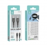 IKREA WB3008 CABLE DE DATOS DE CARGA RÁPIDA TYPE-C TO TYPE-C 60W 5.0A MAX 2M NEGRO