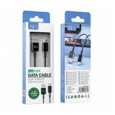 ISER SK1063 CABLE DE DATOS TYPE-C 3.4A 1.2M NEGRO