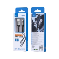 ISER SK1089 CABLE TRENZADO MICRO USB 3.4A 1M NEGRO