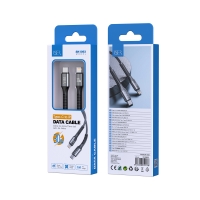 ISER SK1093 CABLE TRENZADO CARGA RÁPIDA TYPE-C TO LIGHTNING 30W 1M NEGRO