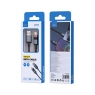 ISER SK1095 CABLE TRENZADO LIGHTNING CON LED DIGITAL 5A 1M NEGRO