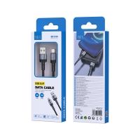 ISER SK1100 CABLE TRENZADO LIGHTNING 5A 1M NEGRO