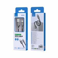 ISER SK1103 CABLE TRENZADO CARGA RÁPIDA TYPE-C 5A 1M NEGRO