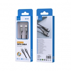 ISER SK1106 CABLE TRENZADO CARGA RÁPIDA TYPE-C TO LIGHTNING 30W 1M NEGRO