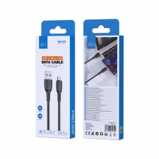 ISER SK1107 CABLE DE DATOS PVC MICRO USB 3A 1M NEGRO