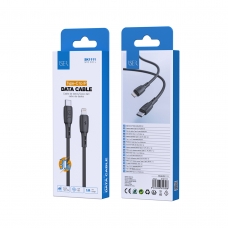 ISER SK1111 CABLE DE DATOS PVC TYPE-C TO LIGHTNING 30W 1M NEGRO