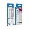 ISER SK1133 CABLE DE CARGA RÁPIDA TRENZADO TYPE-C TO TYPE-C 30W 3A 1M BLANCO