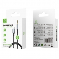 WOOX MX0042 CABLE DE AUDIO TYPE-C MACHO TO JACK DE 3.5MM MAHCO 1M NEGRO