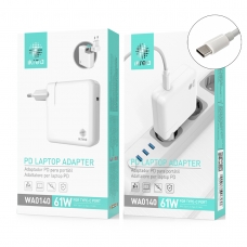 IKREA WA0140 ADAPTADOR PD PARA PORTÁTIL 61W PUERTO TYPE-C CON CABLE TYPE-C A TYPE-C