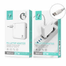 IKREA WA0141 ADAPTADOR PD PARA PORTÁTIL 87W PUERTO TYPE-C CON CABLE TYPE-C A TYPE-C