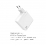 IKREA WA0141 ADAPTADOR PD PARA PORTÁTIL 87W PUERTO TYPE-C CON CABLE TYPE-C A TYPE-C