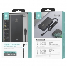 IKREA WM7063 CARGADOR DE PORTÁTIL UNIVERSAL LAPTOP ADAPTER 102W 240CM 12 CONECTORES