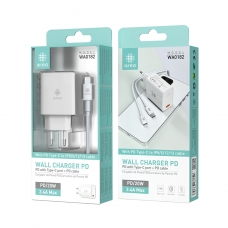 IKREA WA0182 CARGADOR PD CON CABLE TYPE-C TO LIGHTNING 3.4A 20W BLANCO