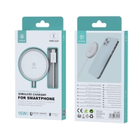 IKREA WA0258 CARGADOR INALÁMBRICO PARA IPHONE CON CABLE TYPE-C 15W BLANCO