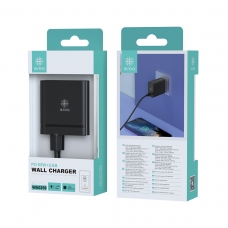 IKREA WA0259 CARGADOR PD 2 PUERTOS USB-A/USB-C 65W 3.25A NEGRO