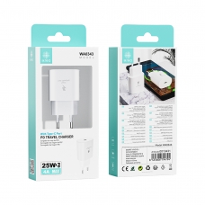 IKREA WA0343 CARGADOR PD CON PUERTO TYPE-C 25W 4A MAX BLANCO