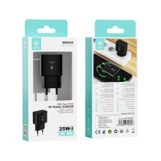 IKREA WA0345 CARGADOR PD CON PUERTO TYPE-C 25W 4A MAX NEGRO
