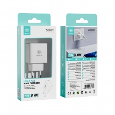 IKREA WA0391 CARGADOR PD CON PUERTO USB-C 20W 3A MAX BLANCO