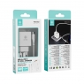 IKREA WA0402 CARGADOR PD CON 2 PUERTOS USB-A+USB-C Y CABLE TYPE-C TO TYPE-C 45W GaN BLANCO