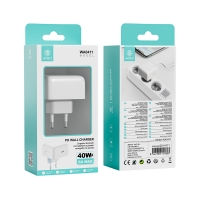 IKREA WA0411 CARGADOR DE PARED TYPE-C PD 40W 5A MAX BLANCO