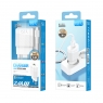 ISER SA0004 CARGADOR 2.4A CON CABLE TYPE-C BLANCO