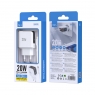 ISER SA0099 CARCADOR 2 PUERTOS QC3.0 TYPE-C/USB-A CON CABLE TYPE-C TO LIGHTNING 20W BLANCO