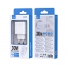 ISER SA0100 CARGADOR QC3.0 2 PUERTOS TYPE-C/USB-A 30W GAN HIGH POWERED BLANCO