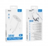ISER SA0127 CARGADOR TYPE-C 35W CON CABLE TYPE-C TO TYPE-C 1M BLANCO 