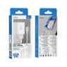 ISER SA0130 CARGADOR 2 PUERTOS USB-A/USB-C CON CABLE TYPE-C TO TYPE-C 25W 3A BLANCO