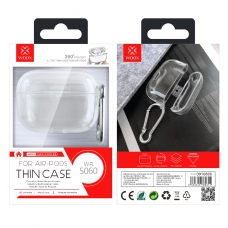 WOOX WR5060 FUNDA PROTECTORA DE PC PARA AIRPODS PRO TRANSPARENTE