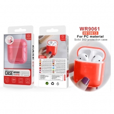 WOOX WR9061 FUNDA PROTECTORA DE PC PARA AIRPODS ROJO