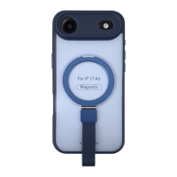 FUNDA MAGNÉTICA DE TACTO SUAVE CON SOPORTE DE ANILLO PARA IPHONE 17 AIR AZUL