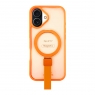 FUNDA MAGNÉTICA DE TACTO SUAVE CON SOPORTE DE ANILLO PARA IPHONE 17 NARANJA