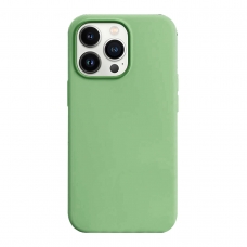 FUNDA DE SILICONA  PARA IPHONE 16 PLUS VERDE MENTA