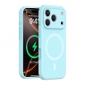 WOOX MX0319 FUNDA PREMIUM MAGNÉTICA DE SILICONA LÍQUIDA PARA IPHONE 17 PRO AZUL CIELO