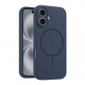 WOOX MX0386 FUNDA MAGNÉTICA DE SILICONA MICROPERFORADA PARA IPHONE 14 PLUS AZUL OSCURO