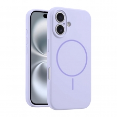 WOOX MX0381 FUNDA MAGNÉTICA DE SILICONA MICROPERFORADA PARA IPHONE 13 MORADA
