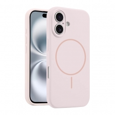 WOOX MX0381 FUNDA MAGNÉTICA DE SILICONA MICROPERFORADA PARA IPHONE 13 ROSA