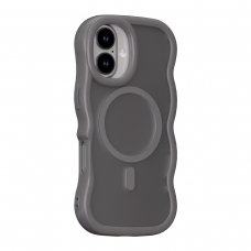 WOOX MX0406 FUNDA MAGNÉTICA ONDULADA PARA IPHONE 17 GRIS